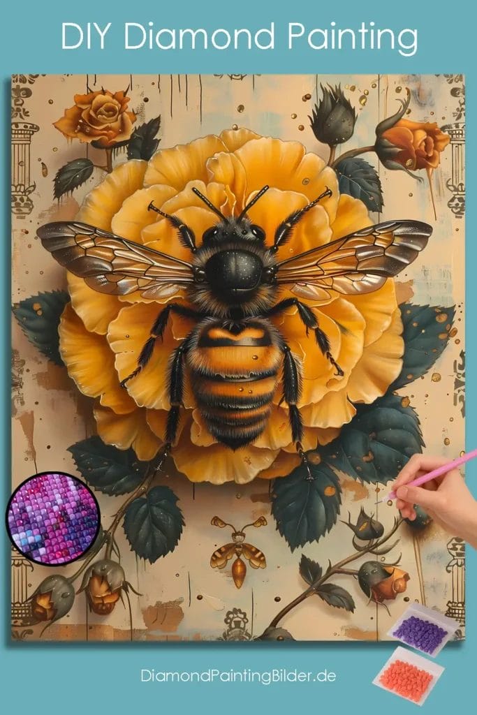 Bee on Yellow Flower