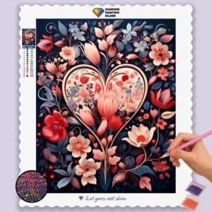 Heart and Flowers Kawaii