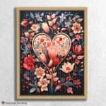 Heart and Flowers Kawaii