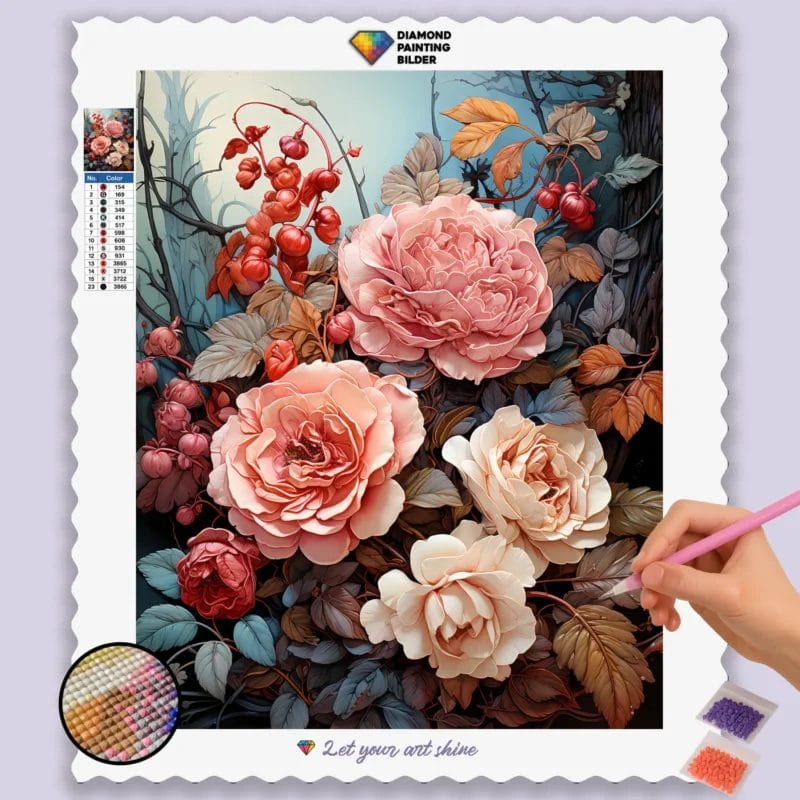Pink Roses Autumn