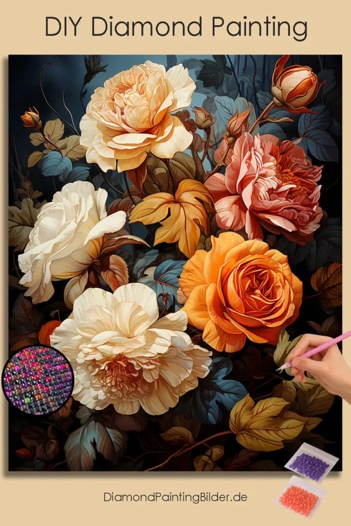 Beautiful Roses in Autumn