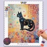 Abstract Black Cat