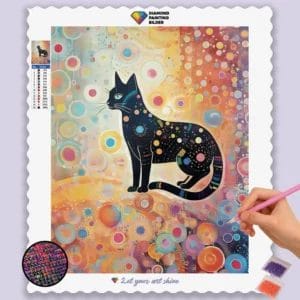 Abstract Black Cat