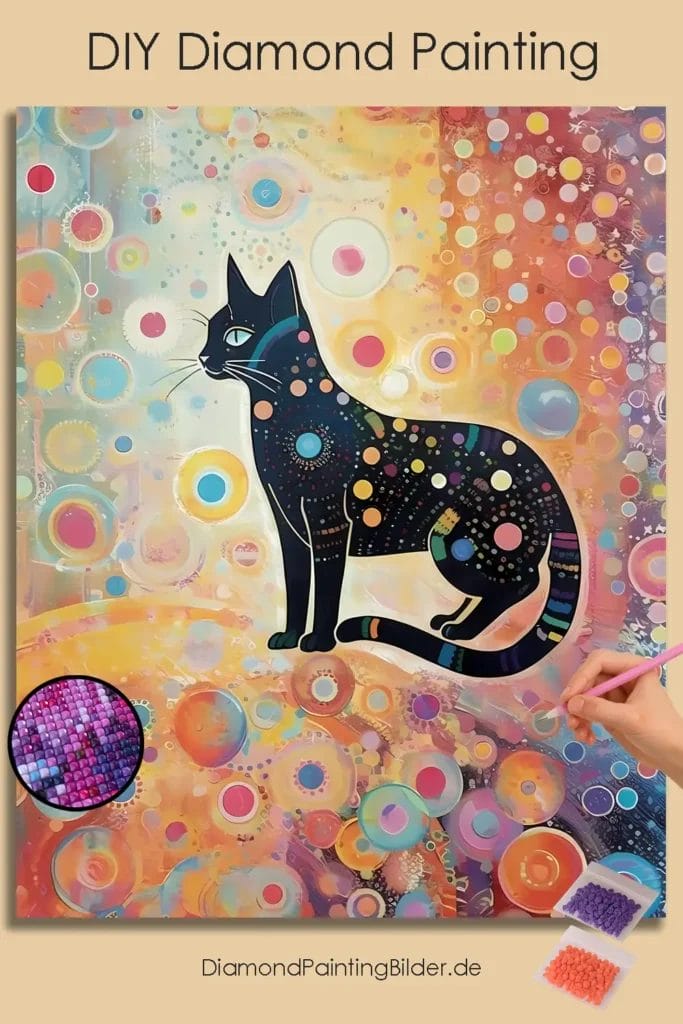 Abstract Black Cat