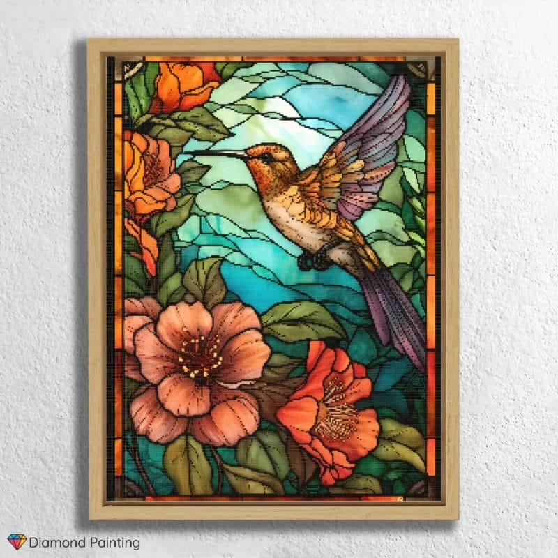 Hummingbird Stained Glass