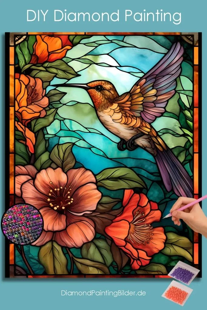 Hummingbird Stained Glass
