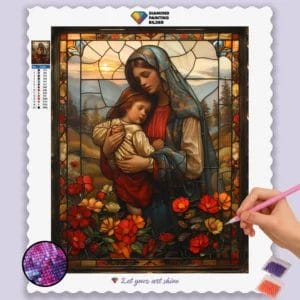 Mother's Love Stained Glass