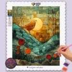 Abstract Bird on Mountains