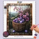 Purple Eggs in a Basket