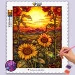 Sunflowers Stained Glass