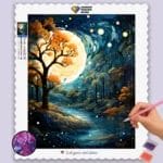 River in Moonlight
