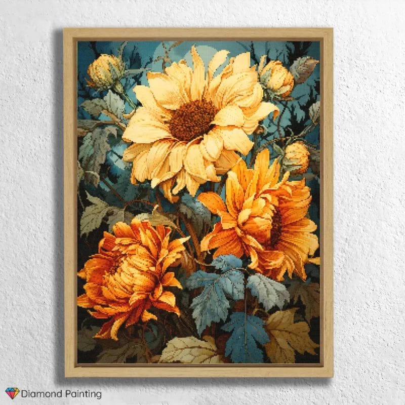 Sunflowers at Dusk