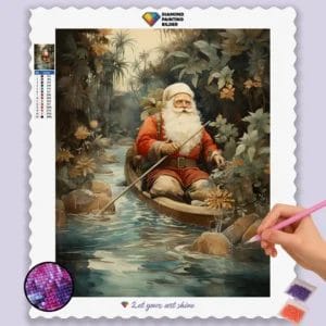 Santa in a Boat