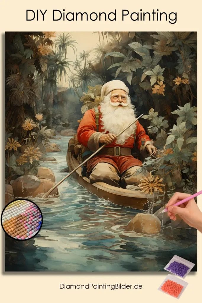 Santa in a Boat