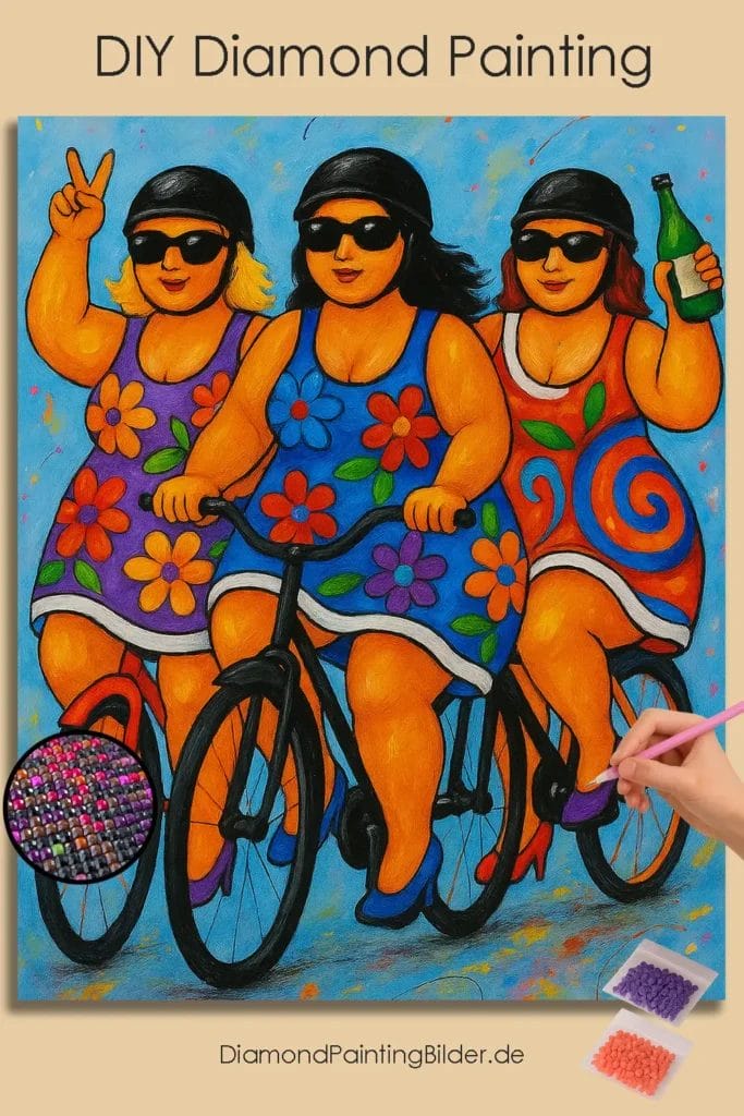 Vibrant_Cycling_Trio_in_Dresses