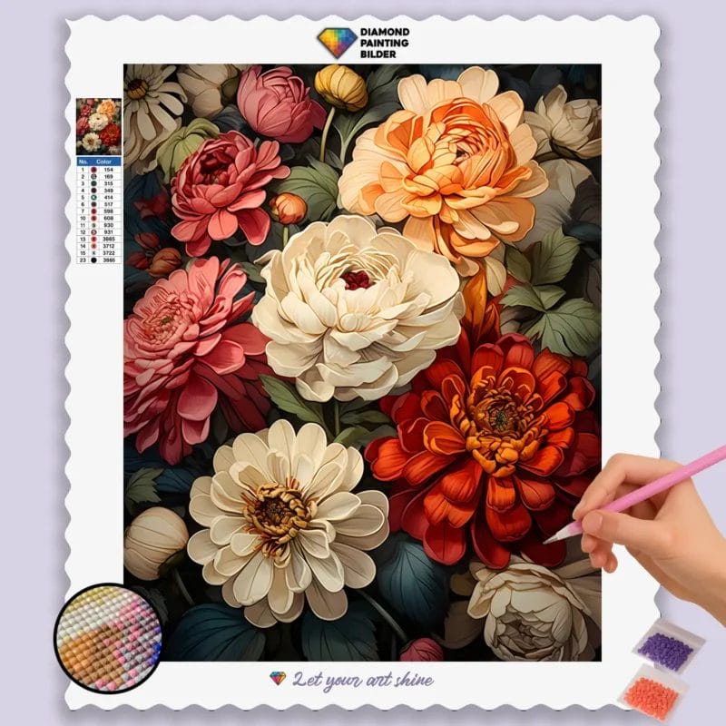 Zinnias Autumn Zenith Flower