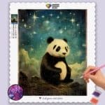 Penguin in Starry Night