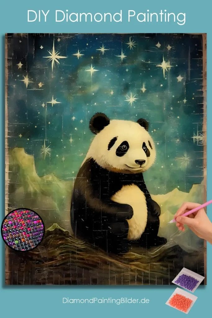 Penguin in Starry Night