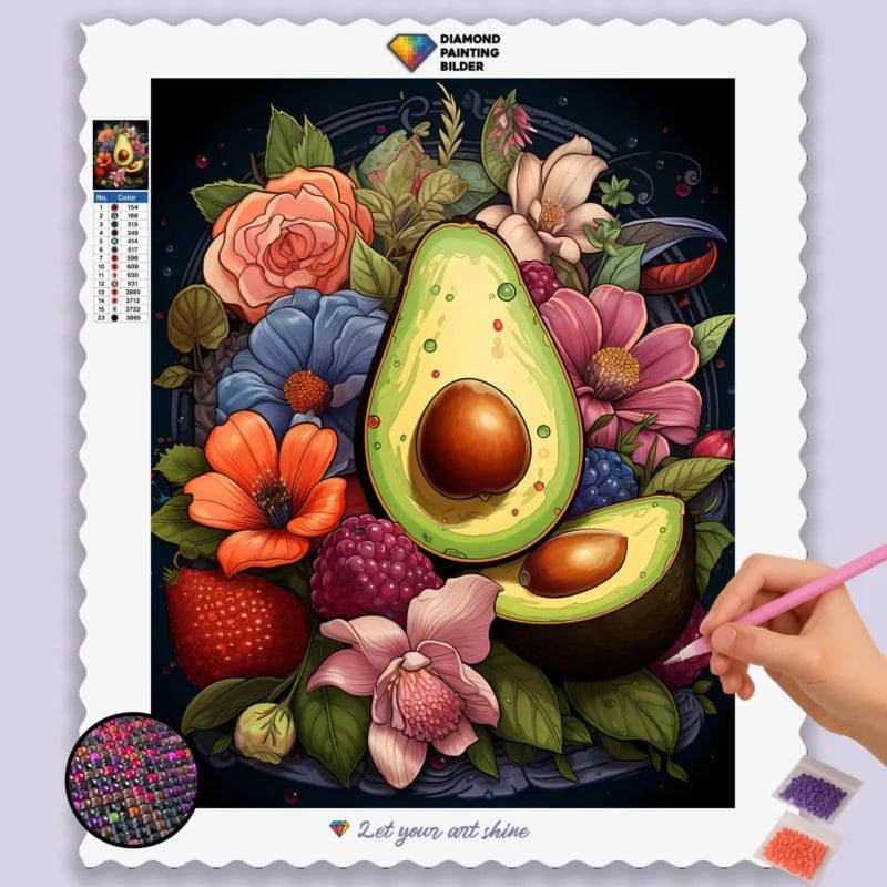 Avocado and Flowers