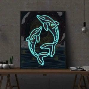 Spielender Wal- Diamond Painting