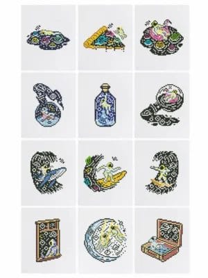 Sternenreise - Mini Diamond Painting (12er-Set)