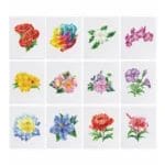Colorful Flowers - 12pcs